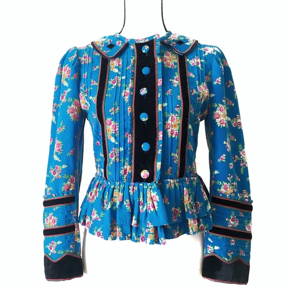 GUCCI runway jacket bouquet on velvet - Picture 2 of 8